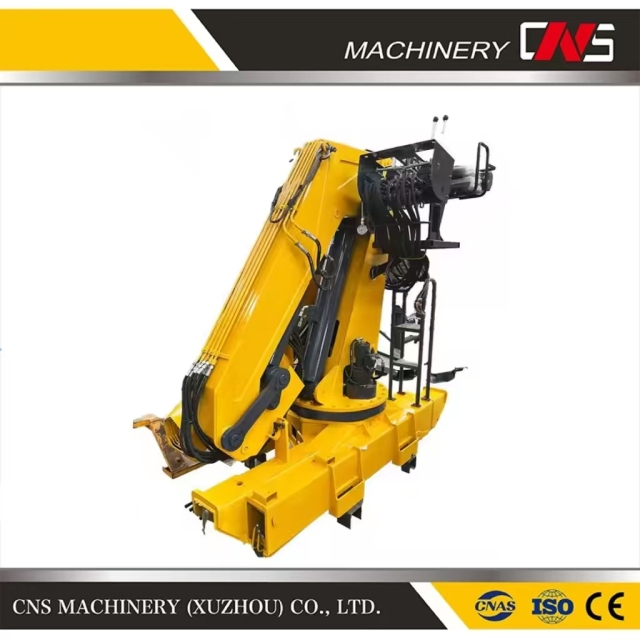 High Quality Small Trailer and Truck Mounted Folding Arm Construction Crane 8 Ton Knuckle Boom Tractor Mounted Crane for Sale