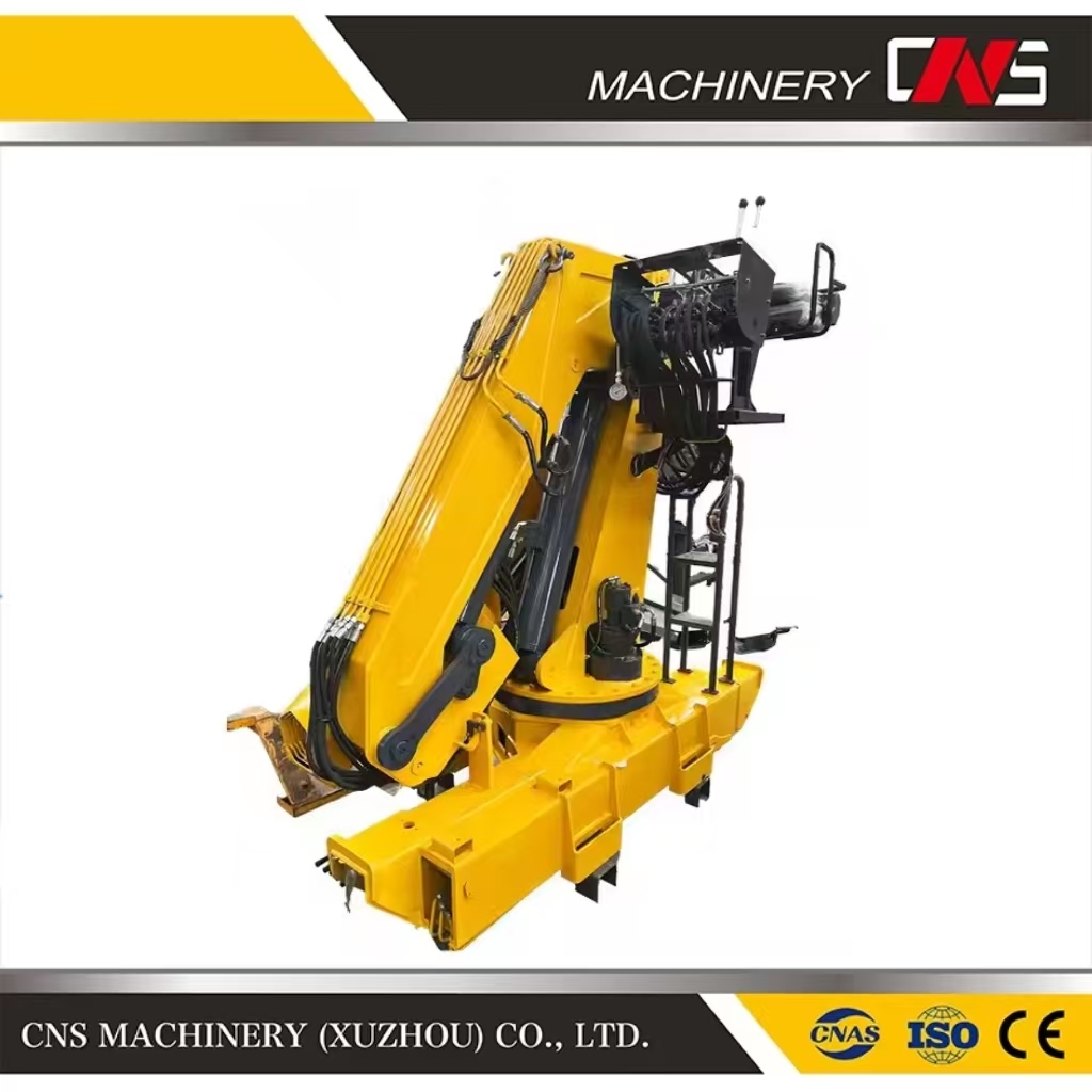 Powerful Construction Lifting Crane Machine Price 8 Ton Knuckle Boom New Truck Crane Remote Control Folding Boom Truck Mounted Crane