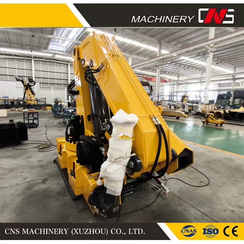 2025 New Design Folding Arm Truck Mounted Crane Lifting Machine 12 Ton Knuckle Boom Mounted Crane with Awd Truck Chassis