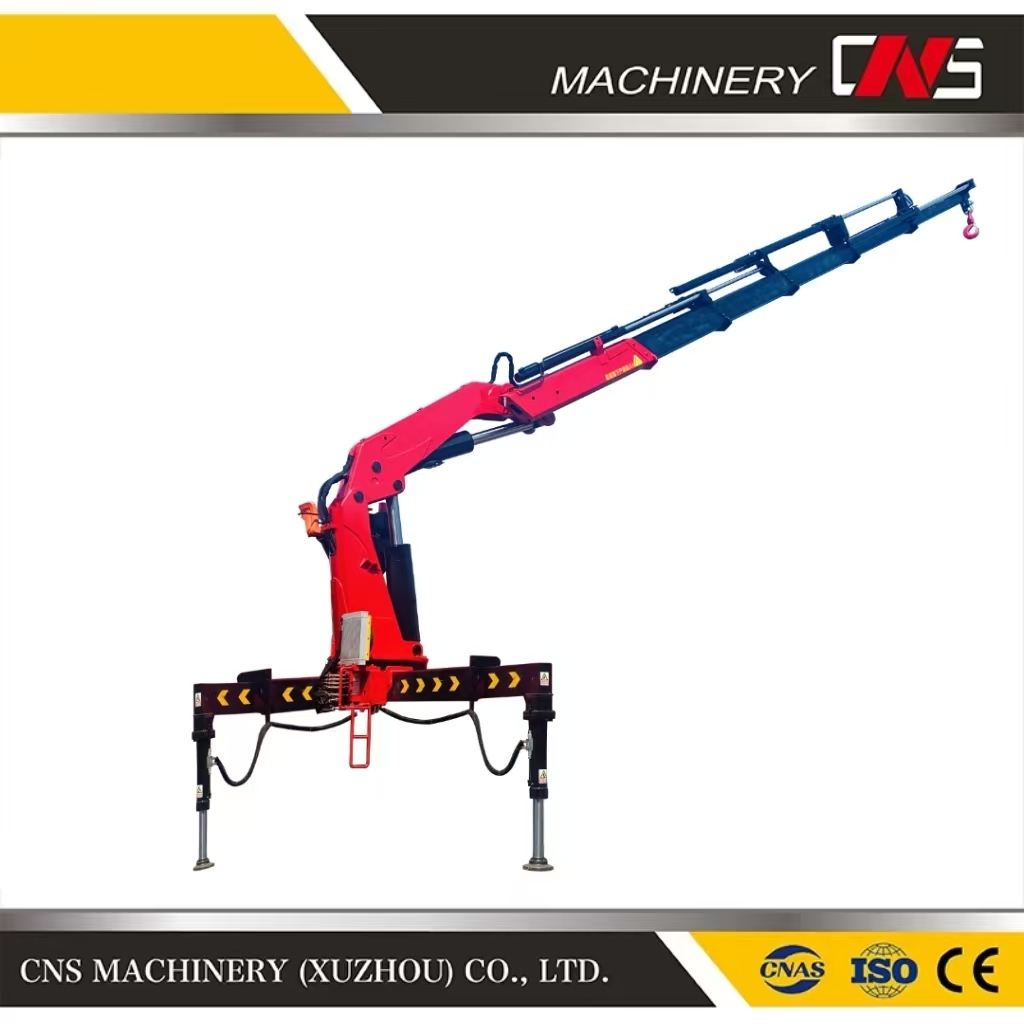 Heavy Duty 25 Ton Knuckle Boom Hydraulic Truck Mounted Crane Price with Folding Arm Made in China for Building Construction
