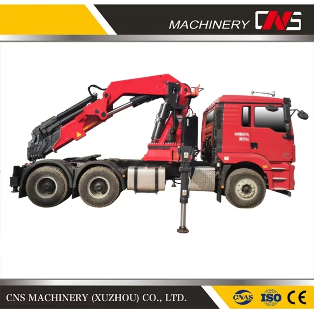 Heavy Duty 25 Ton Knuckle Boom Hydraulic Truck Mounted Crane Price with Folding Arm Made in China for Building Construction