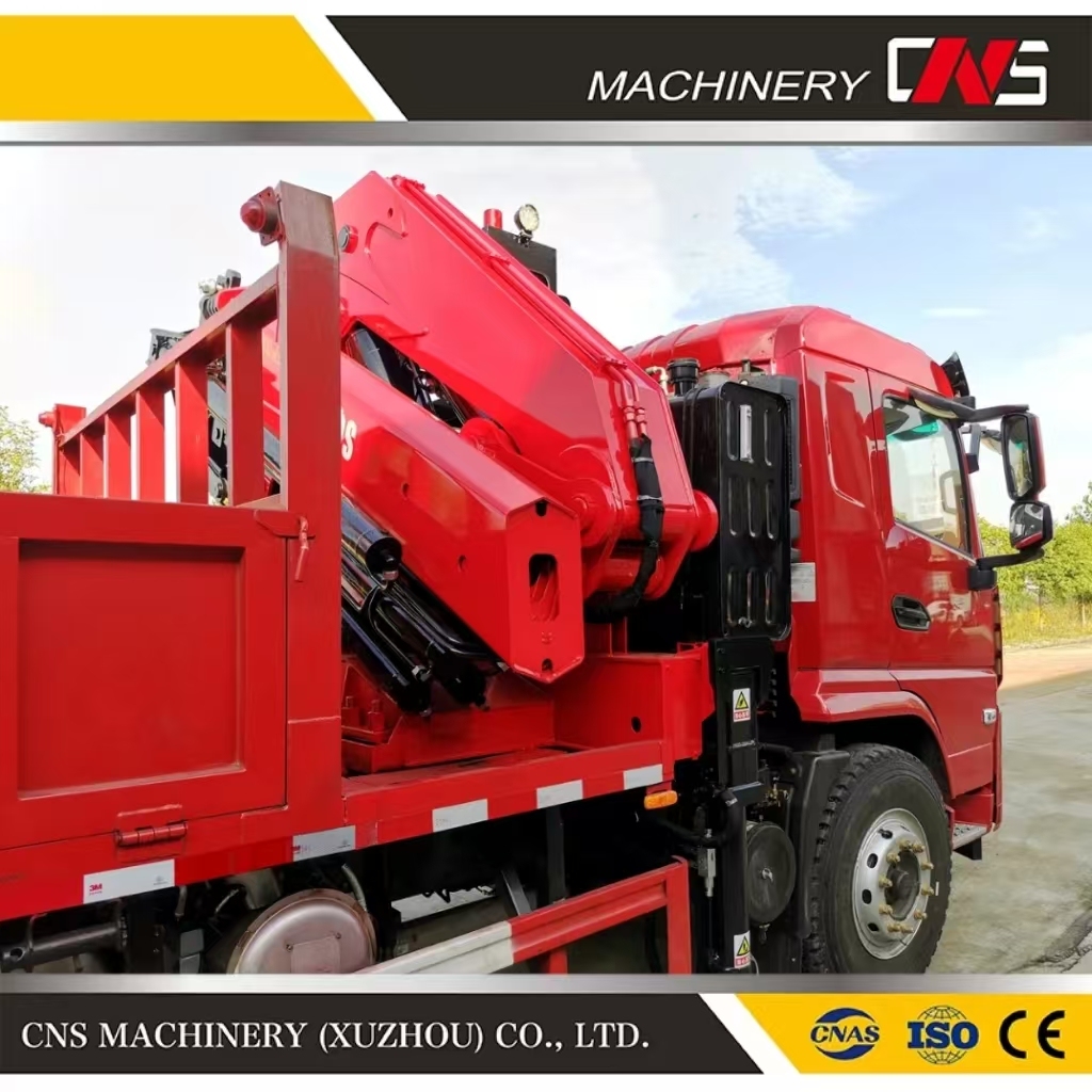 Cns Official Hot Sale 25 Ton Mobile Crane Factory Price Hydraulic Knuckle Boom Truck-Mounted Cargo Folding Arms Crane