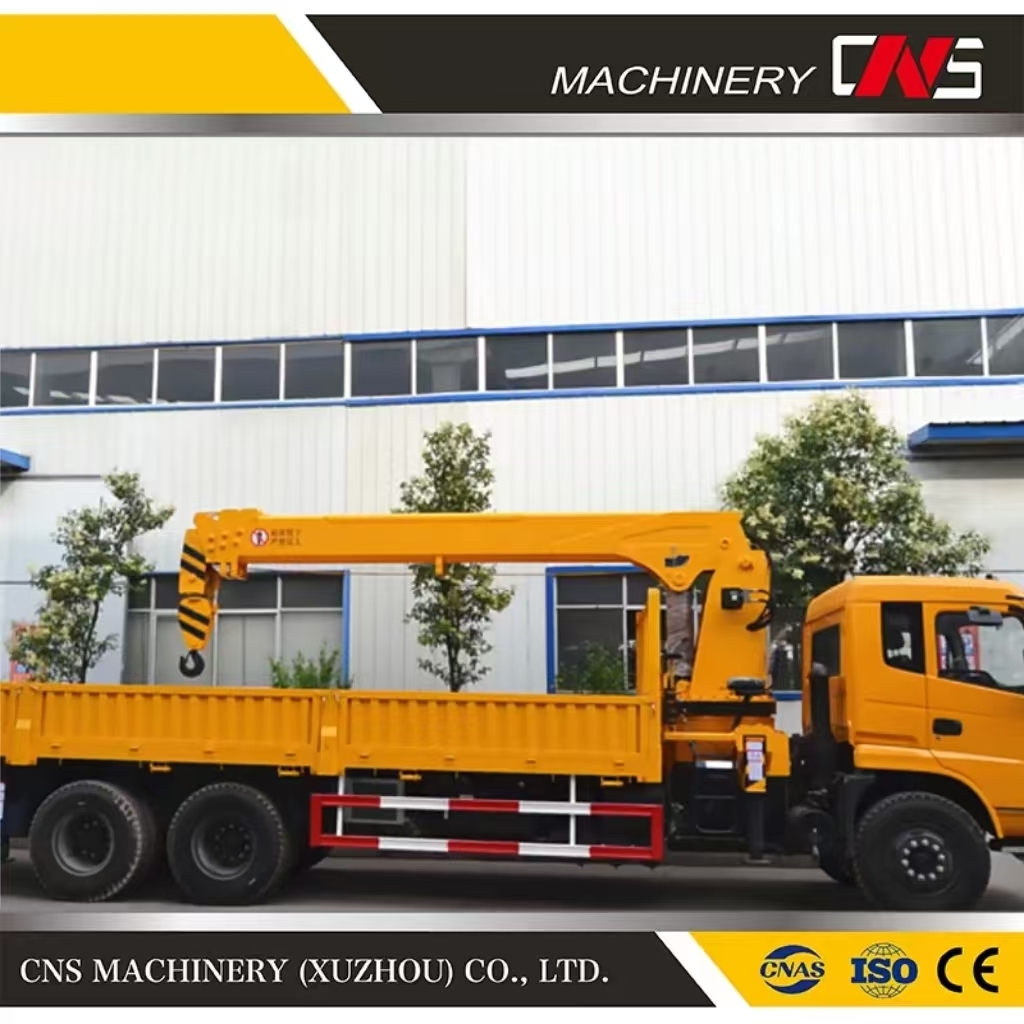 Hydraulic Mobile Straight Arm Truck Crane Brand New 16 Ton Manipulator Telescopic Boom Truck Mounted Crane