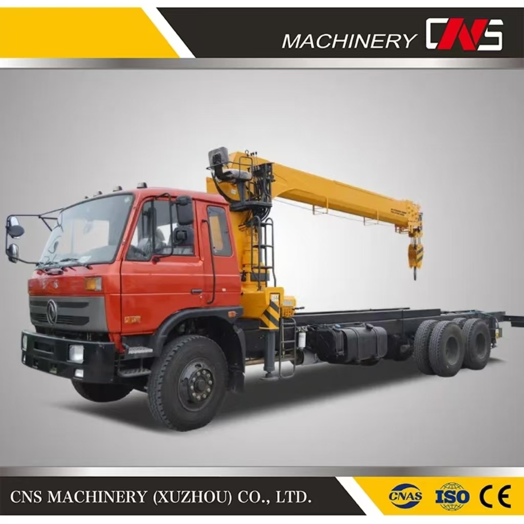 Factory Price Straight Arm Mobile Crane 8X4 16 Tons Mini Telescopic Boom Heavy Duty Truck Mounted Crane for Sale