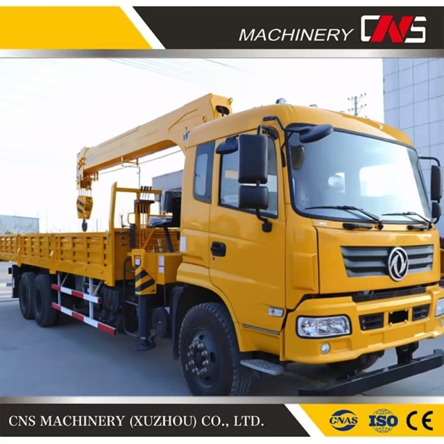 Factory Price Straight Arm Mobile Crane 8X4 16 Tons Mini Telescopic Boom Heavy Duty Truck Mounted Crane for Sale