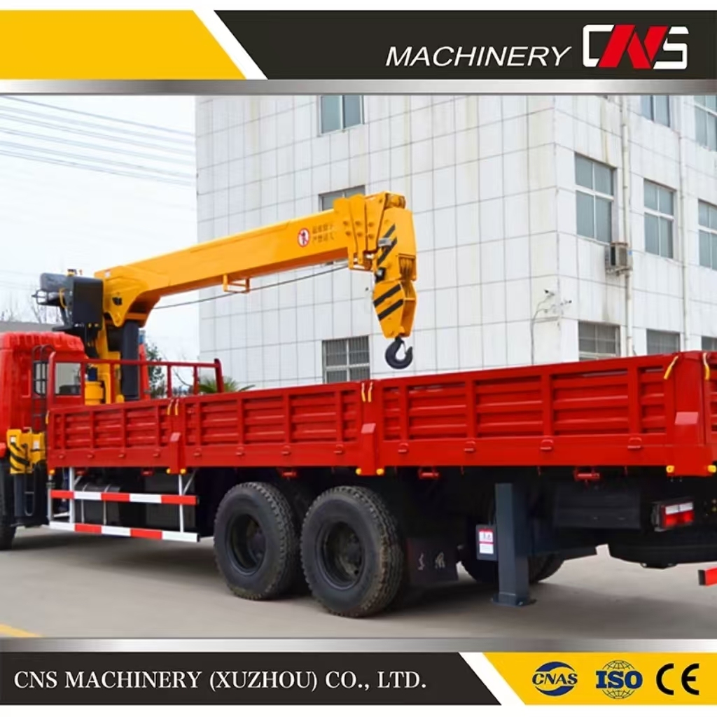 Factory Price Straight Arm Mobile Crane 8X4 16 Tons Mini Telescopic Boom Heavy Duty Truck Mounted Crane for Sale