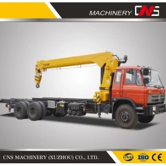 Hydraulic Mobile Straight Arm Truck Crane Brand New 16 Ton Manipulator Telescopic Boom Truck Mounted Crane