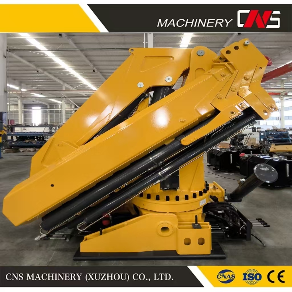 12 Ton Hydraulic Folding Boom Construction Crane Hydraulic Knuckle Boom Truck Mounted Crane with Remote Control