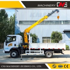 Cns Official Factory 5 Ton Hydraulic Straight Arm Crane Truck Telescopic Boom Truck Mounted Crane with CE Certification