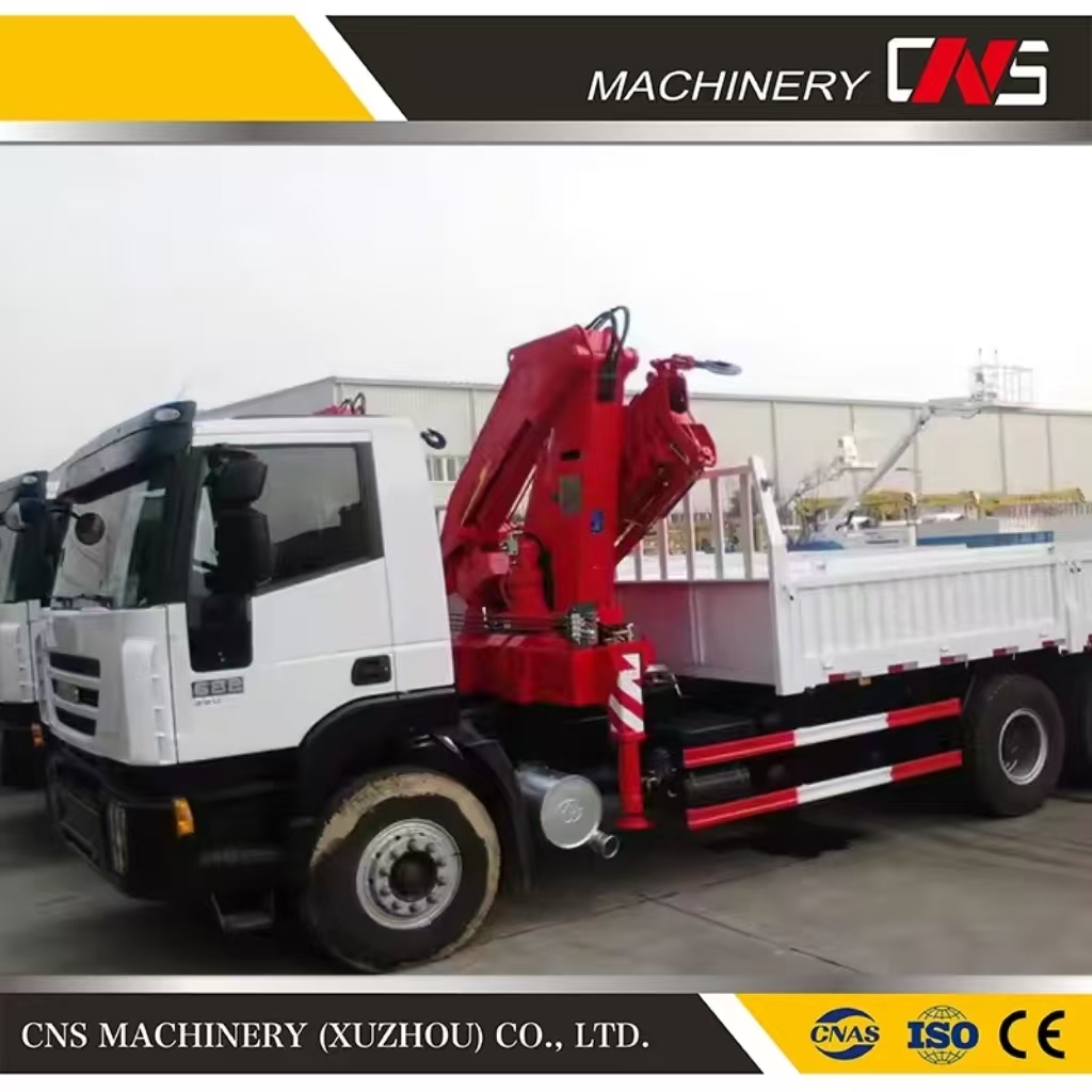 12 Ton Hydraulic Folding Boom Construction Crane Hydraulic Knuckle Boom Truck Mounted Crane with Remote Control