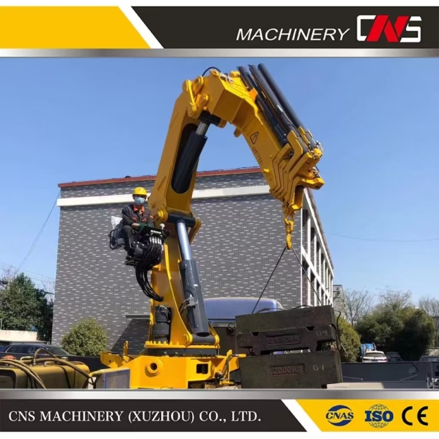 12 Ton Hydraulic Folding Boom Construction Crane Hydraulic Knuckle Boom Truck Mounted Crane with Remote Control