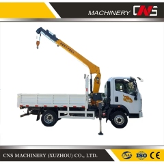 Cns Official Factory 5 Ton Hydraulic Straight Arm Crane Truck Telescopic Boom Truck Mounted Crane with CE Certification