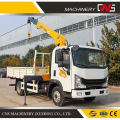 Cns Official Factory 5 Ton Hydraulic Straight Arm Crane Truck Telescopic Boom Truck Mounted Crane with CE Certification