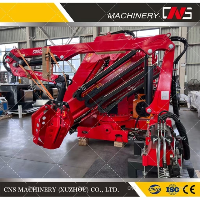 Stationary Bulk Material Handling Excavator Grapple Grabber Crane Metal Steel Crane with Scrap Grabber