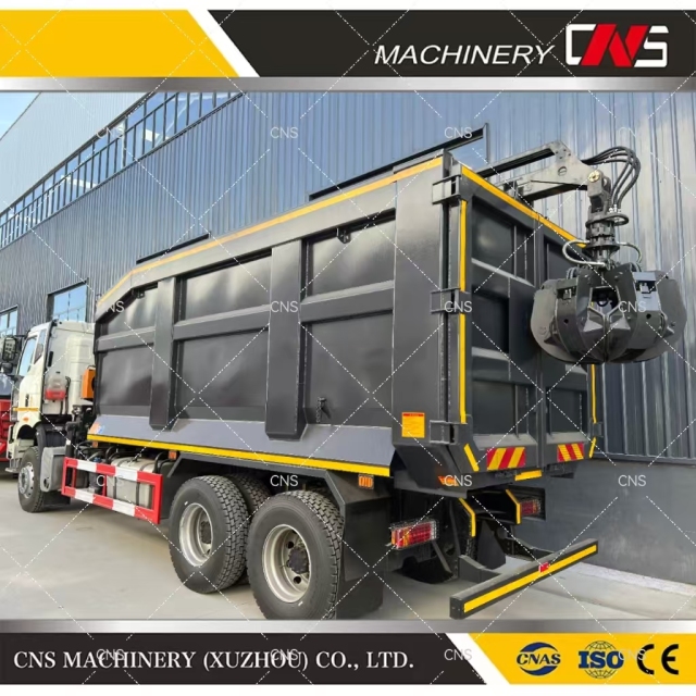 Stationary Bulk Material Handling Excavator Grapple Grabber Crane Metal Steel Crane with Scrap Grabber