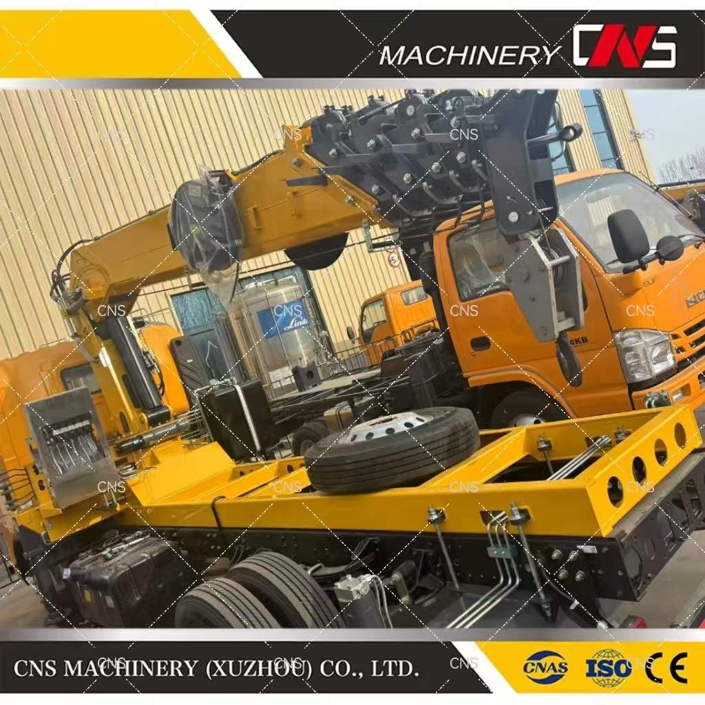 Max Lifting Capacity 10 Tons Telescopic Boom Crane Straight Arm Truck Mounted Crane for Sale