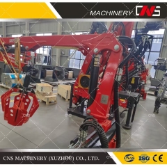 Stationary Bulk Material Handling Excavator Grapple Grabber Crane Metal Steel Crane with Scrap Grabber