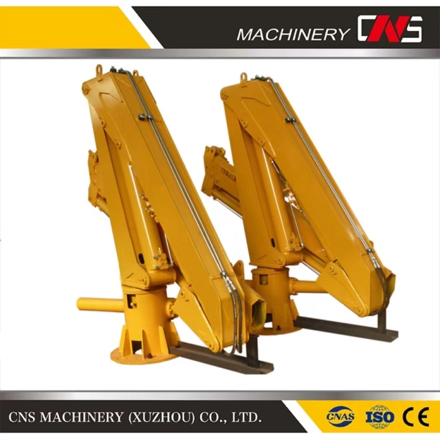High Quality Hydraulic Folding Boom Marine Deck Ship Crane 3.2 Ton Capacity Ship Used Deck Crane