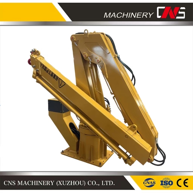 High Quality Hydraulic Folding Boom Marine Deck Ship Crane 3.2 Ton Capacity Ship Used Deck Crane
