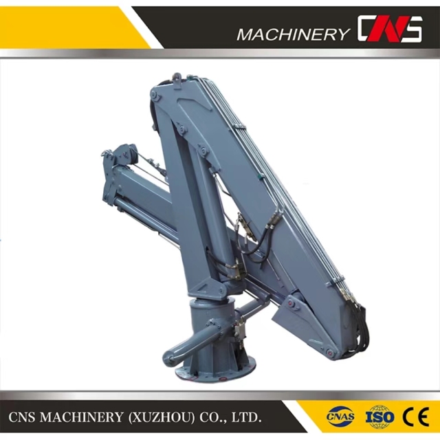 High Quality Hydraulic Folding Boom Marine Deck Ship Crane 3.2 Ton Capacity Ship Used Deck Crane