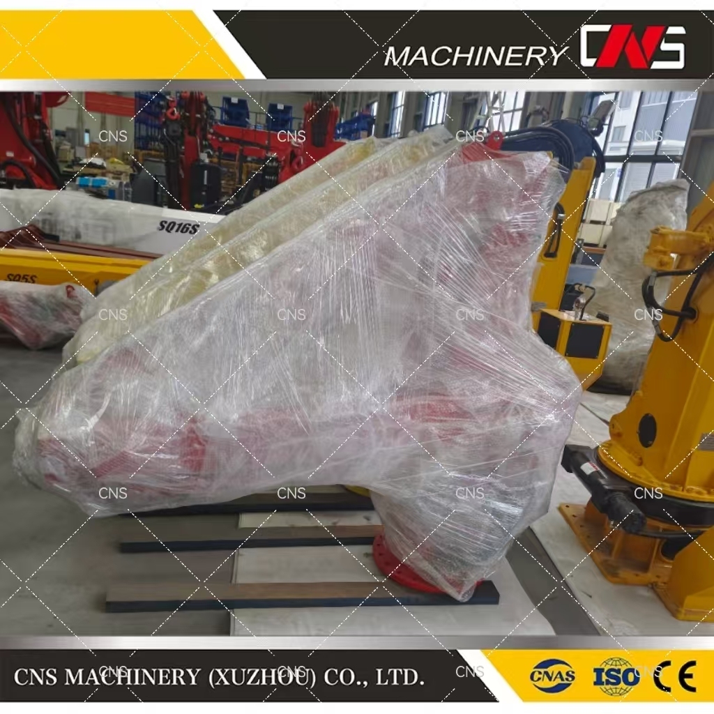 High Quality Hydraulic Folding Boom Marine Deck Ship Crane 3.2 Ton Capacity Ship Used Deck Crane