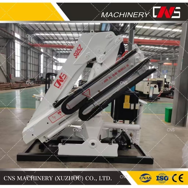 High Quality 5ton New Truck Crane Multi Functional Hydraulic Knuckle Boom Folding Arm Lifting Truck Mounted Crane