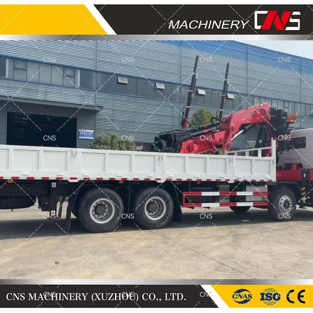 China Brand New 30 Ton Folding Arm Tow Truck Crane Hydraulic Knuckle Boom Lorry Truck Mounted Crane with CE Certification