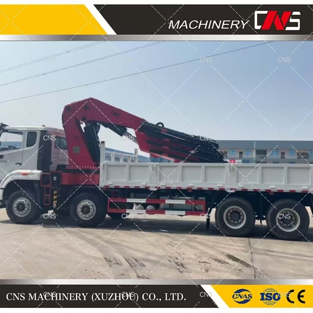 China Manufacturer Direct Sale 30 Ton Hydraulic Mobile Knuckle Boom Truck Mounted Crane Cargo Truck with Folding Arm Crane