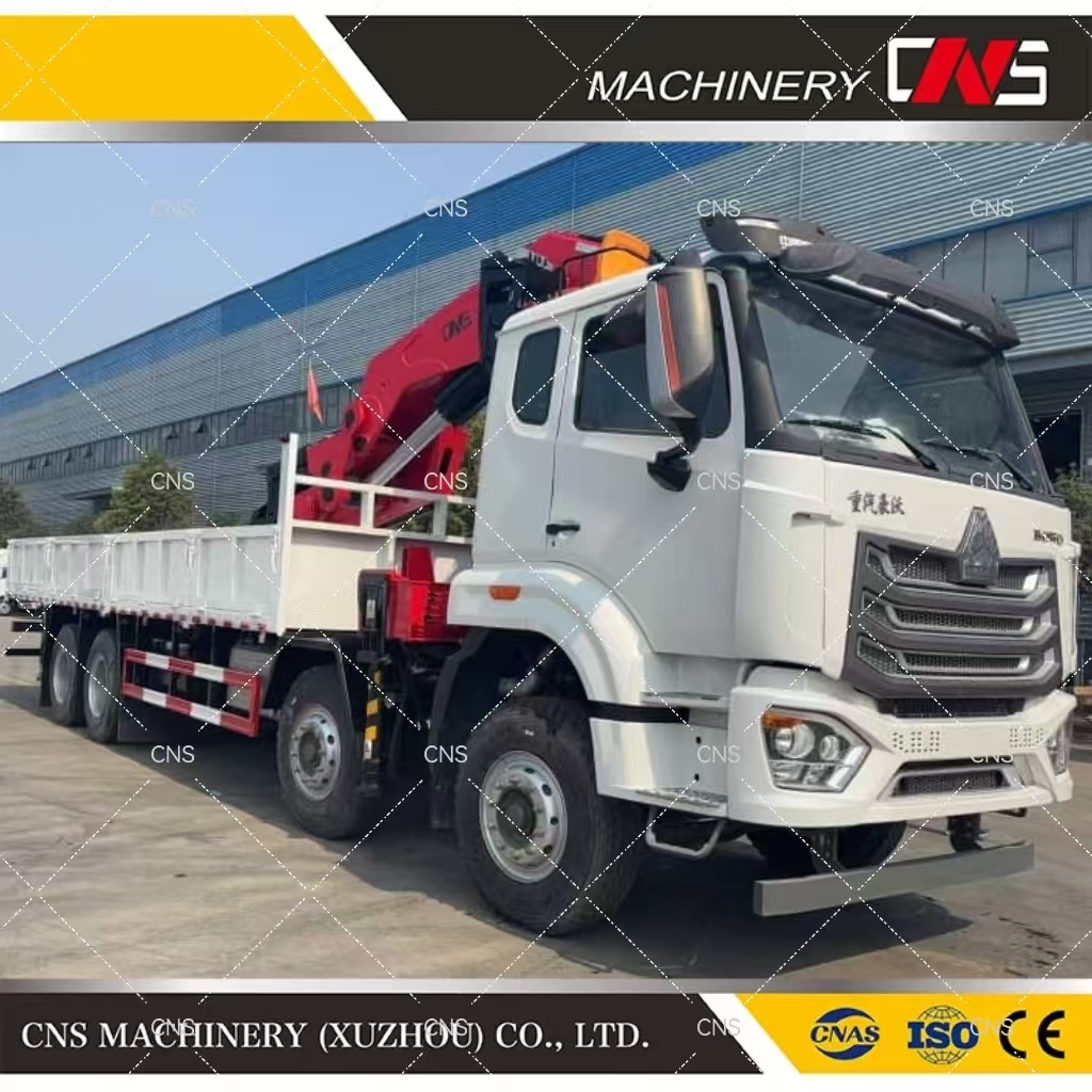 China Manufacturer Direct Sale 30 Ton Hydraulic Mobile Knuckle Boom Truck Mounted Crane Cargo Truck with Folding Arm Crane