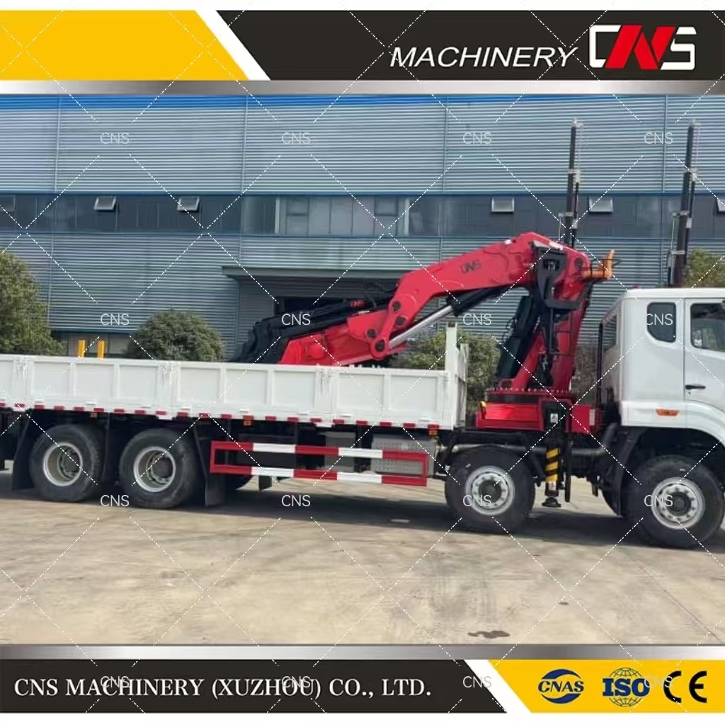 China Manufacturer Direct Sale 30 Ton Hydraulic Mobile Knuckle Boom Truck Mounted Crane Cargo Truck with Folding Arm Crane
