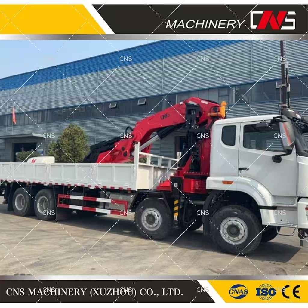 China Brand New 30 Ton Folding Arm Tow Truck Crane Hydraulic Knuckle Boom Lorry Truck Mounted Crane with CE Certification
