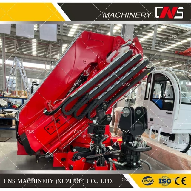 High Quality Folding Arm Truck Crane Professional Truck Mounted Crane 10 Ton with Knuckle Boom for Sale