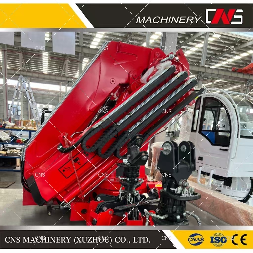 China Manufacturer 10 Ton Folding Arm Mobile Truck Crane High Quality Knuckle Boom Truck Crane Small Lifting Crane