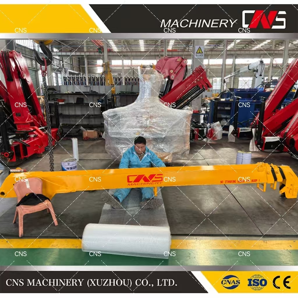 Cheaper Price Lifting Machinery 5 Tons Tow Truck Crane Straight Arm Jib Crane Telescopic Boom Trailer Mounted Crane