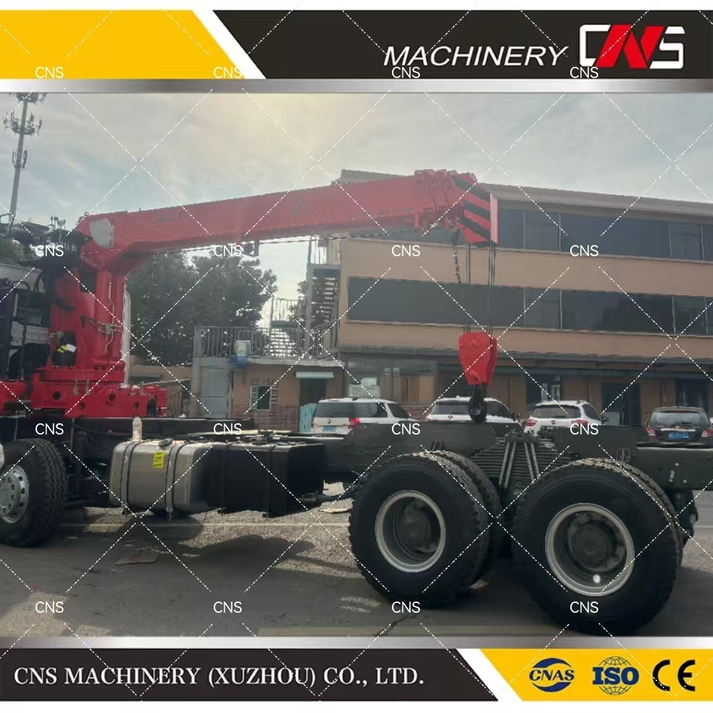 High Performance Mini 12 Ton Flatbed Telescopic Boom Truck Mounted Crane Straight Arm Tow Truck Crane Cheap Price for Sale