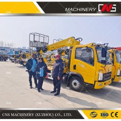 China Manufacturer Aerial Work Truck High-Altitude Construction Vehicle Aerial Work Platform with Telescopic Boom