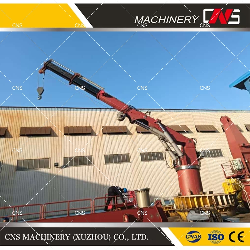 Hydraulic Knuckle Boom Ship Marine Deck Crane 25ton with Electric Power Pack Ship Boat Crane Manufacturer