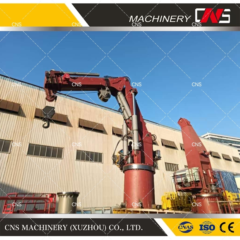 Heavy Duty Marine Folding Ship Crane Offshore Dock Hydraulic Boom 25ton Manipulator Marine Ship Deck Crane