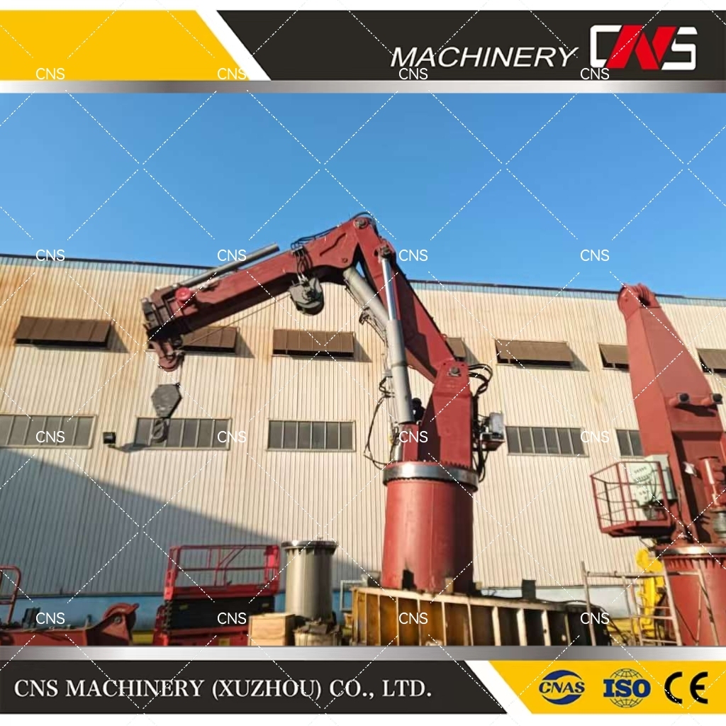 Heavy Duty Marine Folding Ship Crane Offshore Dock Hydraulic Boom 25ton Manipulator Marine Ship Deck Crane