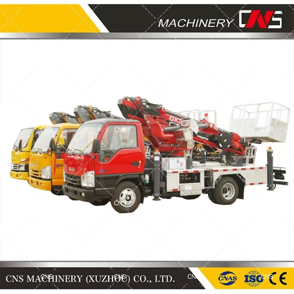 28m Working Height Truck Mounted Crane with Cradle for Aerial Work Platform for Sale