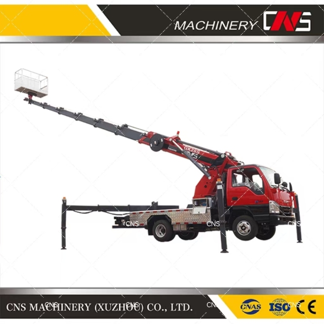 28m Working Height Truck Mounted Crane with Cradle for Aerial Work Platform for Sale
