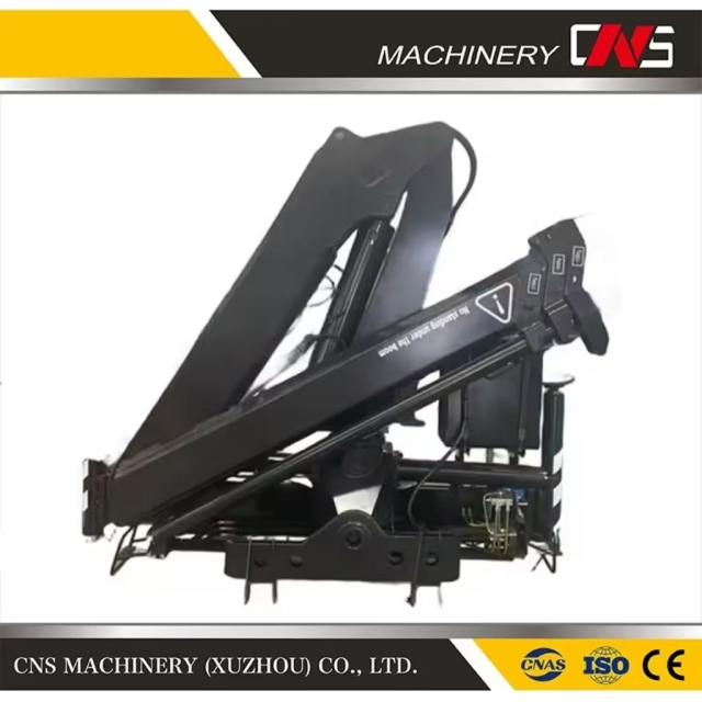 High Quality 6.3 Ton Knuckle Boom Truck Mounted Cranes Container Lifting Hydraulic Folding Section Crane