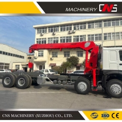 Heavy Crane Price Straight Arm Crane 12 Ton Hydraulic Telescopic Boom Cargo Crane with Flatbed Truck