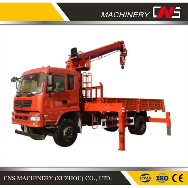 Straight Arm Truck Crane with Good Price 12 Ton Hydraulic Telescopic Boom Lifting Crane for Construction Machine