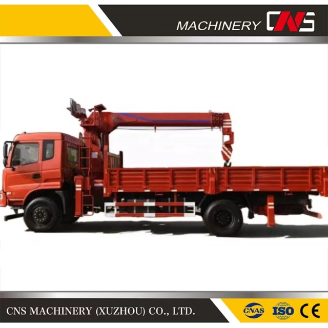 Straight Arm Truck Crane with Good Price 12 Ton Hydraulic Telescopic Boom Lifting Crane for Construction Machine