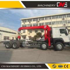 Straight Arm Truck Crane with Good Price 12 Ton Hydraulic Telescopic Boom Lifting Crane for Construction Machine