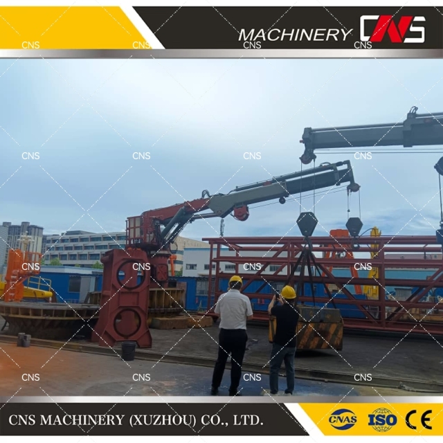 High Quality 16 Ton Boat Using Knuckle Boom Marine Offshore Marine Deck Crane Knuckle Boom Ship Jib Crane