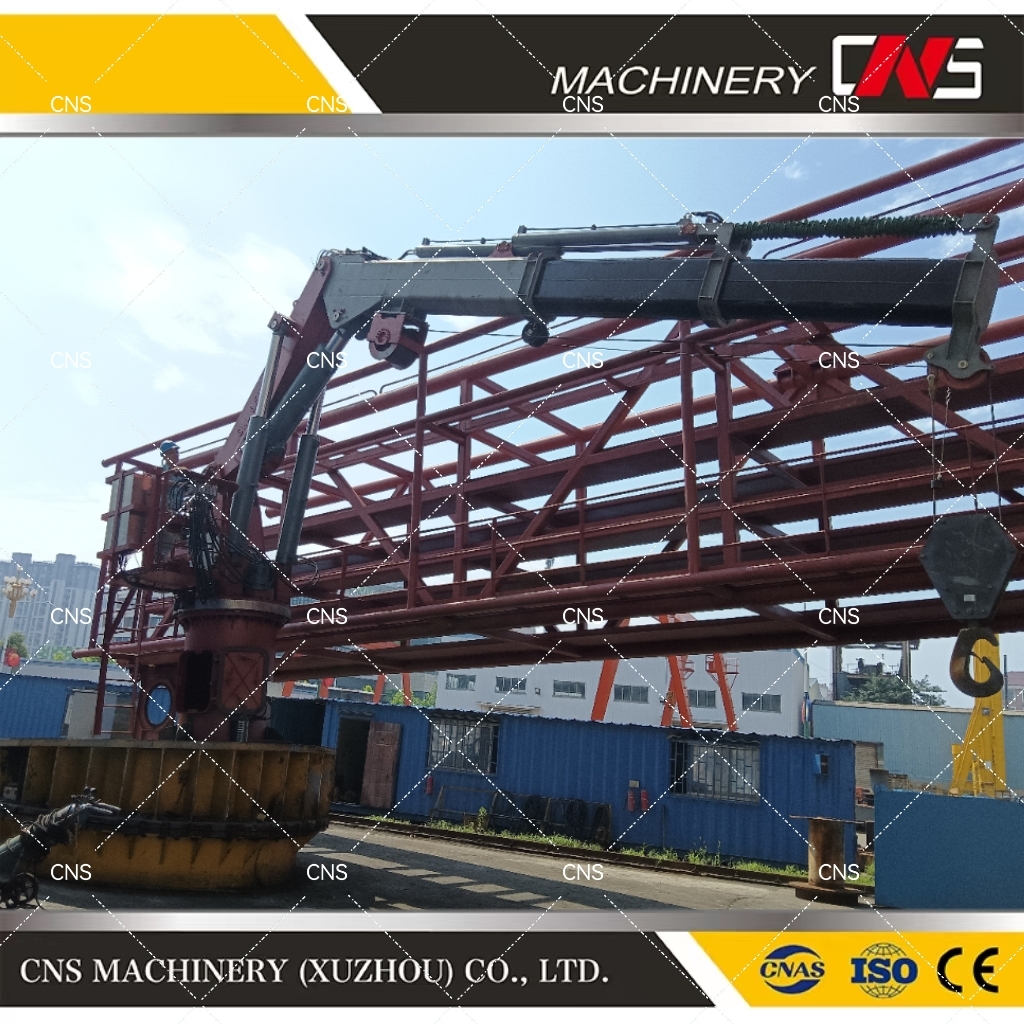 High Quality 16 Ton Boat Using Knuckle Boom Marine Offshore Marine Deck Crane Knuckle Boom Ship Jib Crane
