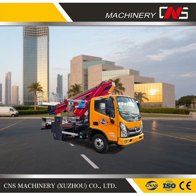 Factory New Design Safe and Efficient Aerial Work Cargo Man Lift Straight Arm Aerial Work Vehicle Platform