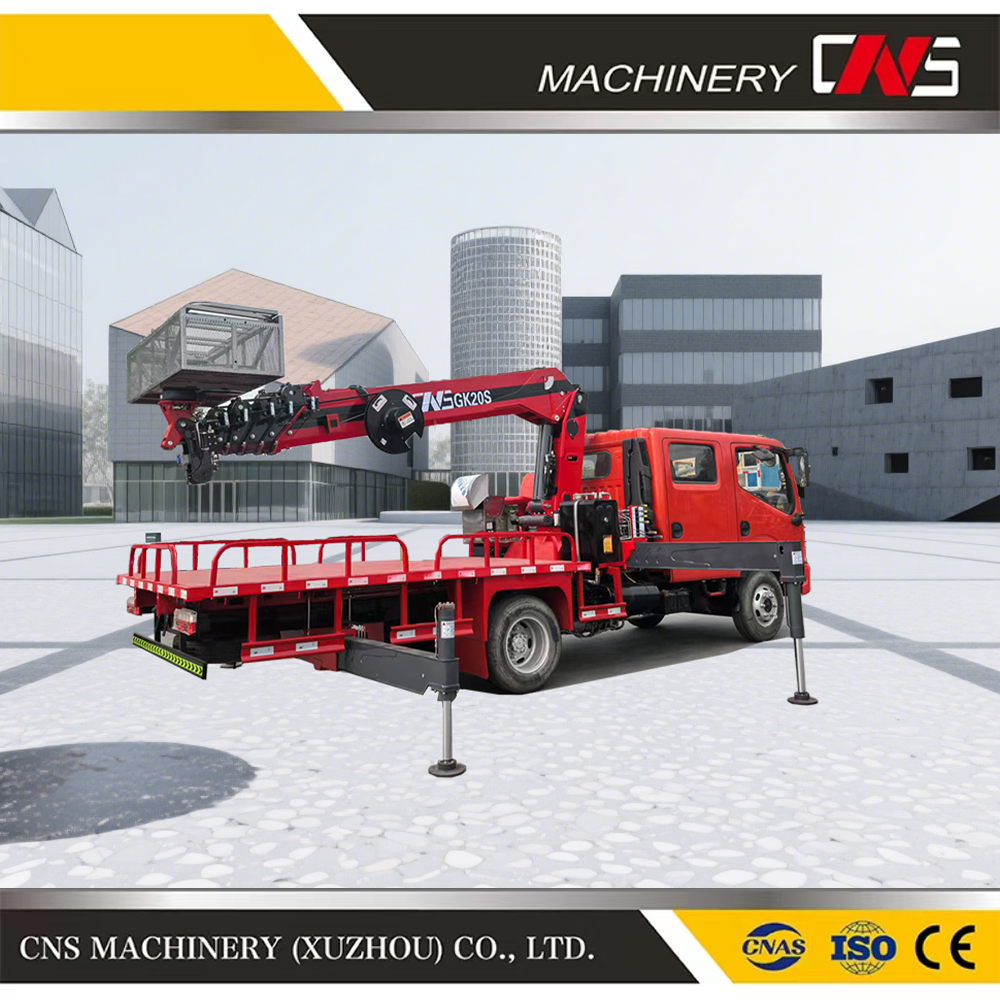 Telescopic Boom Lift Truck Mounted Aerial Work Platform Bucket Aerial Work Truck Low Carbon Good Price